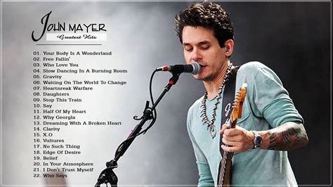 john mayer songs youtube